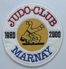 ÉCUSSON/PATCH - JUDO CLUB - MARNAY - 1980-2000 - diam 8,5cm. !!  (E2)
