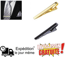 Set 2 Pinces Cravate Homme Or