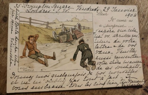 Cpa 1904 humour - 1904, dessin