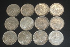 12 belles pièces de 5 francs