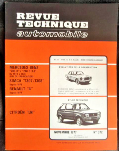 Revue technique citroën - revue, ln