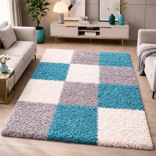 Tapis shaggy multicolore - tapis,