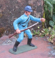 FIGURINE STARLUX GUERRE DE SECESSION / SOLDAT NORDISTE AVEC FUSIL MAIN DROITE