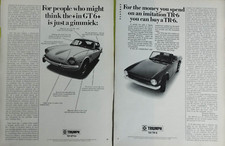 TRIUMPH vintage Print Ad !! " Good Car "