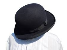 Chapeau melon vintage unisexe