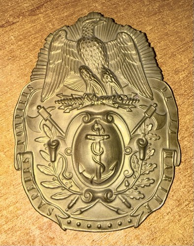 Plaque casque pompiers - plaque, de