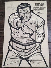 Cible ancienne us police tir