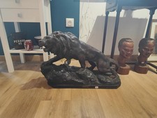 Sculpture en plâtre Lion en