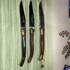 Lot X3 Couteau Laguiole Rossignol, Prestige, Bougna