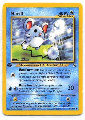 Carte pokémon marill - carte,