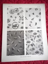 ART DECO PARIS 1929 Tissus