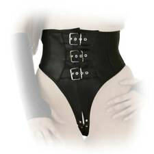 Ledapol - Cuir Taille Gaine-Culotte Ouvert avec Boucle En Divers Couleurs