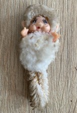 Vintage Peluche -Rare Mini Kiki - Fake No KIKI Monchhichi Singe Blanc 4 Cm