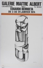 [AFFICHE D'ART] Eduardo BERROETA : Composition empilée #Albert #Paris, 1974
