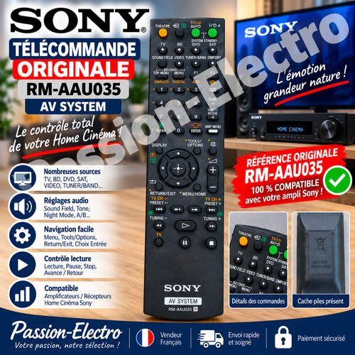 Télécommande originale sony - télécommande,
