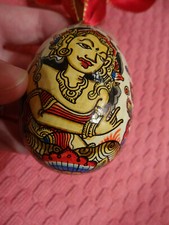 Décoration Asiatique Personnages Oeuf Fêtes de Pâques Indien Bouddha Vintage