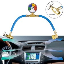 Kit de recharge de climatisation de voiture sûr et pratique pour R134A jauge de