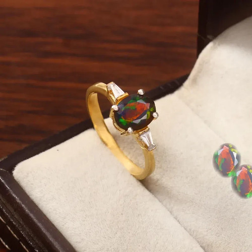 Bague valentine jaune - en,