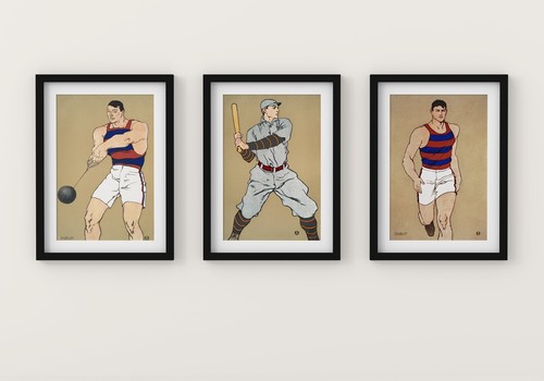 Athlètes 1908 vintage - athlètes, sports