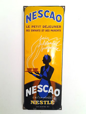 Plaque émaillée publicitaire