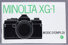 Mode d'emploi pour Minolta