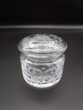 Pot couvert ancien en cristal