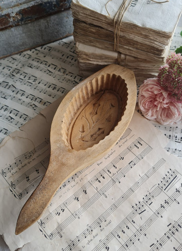 Ancien moule beurre bois - ancien,