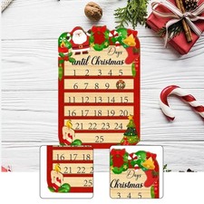 Calendrier de l'Avent rustique, panneau décoratif pour bureau, salon ou