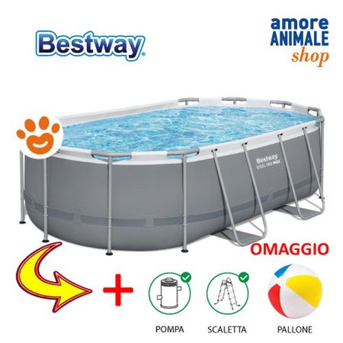 Bestway piscine ovale steel - bestway,