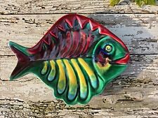 Ancien Plat en Forme de Poisson - Cerenne - Céramique de Vallauris - Vide Poche