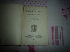 Abbé LECOMTE le Darwinisme et l'origine du monde 1873 DARWIN évolution