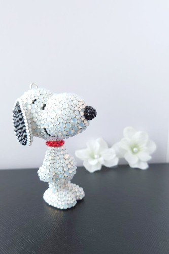 Porte clés snoopy swarovski - porte-clés,