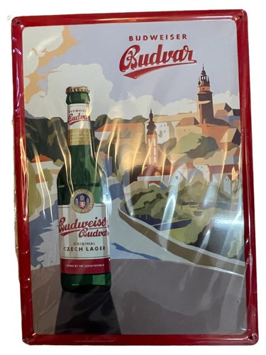 Budweiser budvar plaque métal - budvar,
