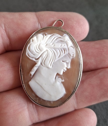 Ancien camée pendentif - ancien, ou
