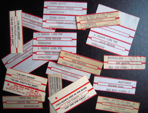 Rare étiquettes jukebox - Étiquettes,