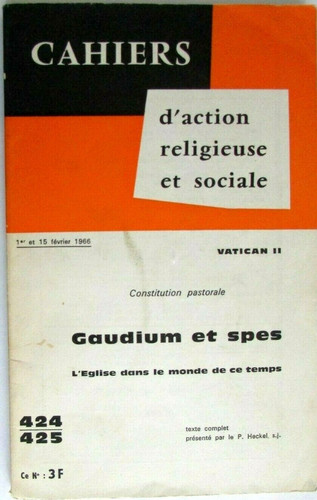 Cahiers action religieuse et - d'action,