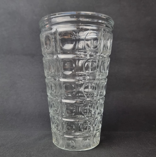 Vase verre pressé transparent - verre,