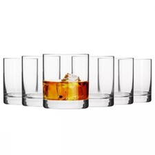 Krosno Blended Verres à Whisky Brandy Rhum | Lot 6 | 350 ml | Lave-vaisselle