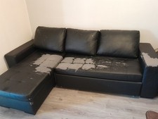 Donne canapé d'angle convertible+ table basse+ porte documents