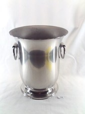 Ancien seau à champagne en Inox 18/10 France Jean Couzon H: 23 cm (CT1)