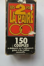 Jeu de cartes  Les 2 font la paire