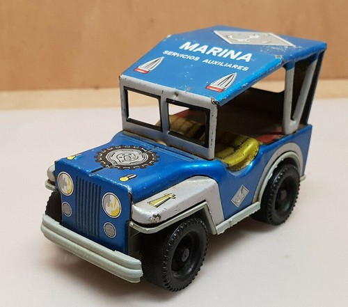Jouet ancien tole fine jeep - ancien,