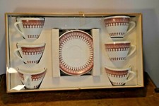 Rivanel France service à café 6 tasses 6 soucoupes neuf