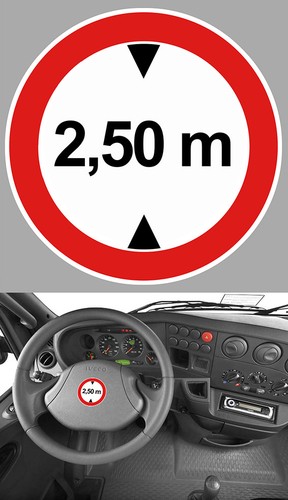 Limit height 50m truck - limit,