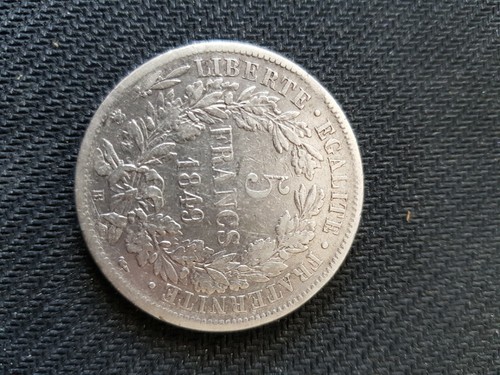 Francs cérès 1849 ttb - 5,