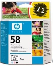 CARTOUCHE D'ENCRE HP 58 COLOR PACK DE 2 ORIGINALE / AUTHENTIQUE