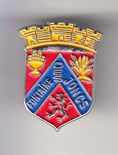 RARE PINS PIN'S .. TOURISME BLASON ARM LION LEO FONTAINE DES JONCS 91 ~BU