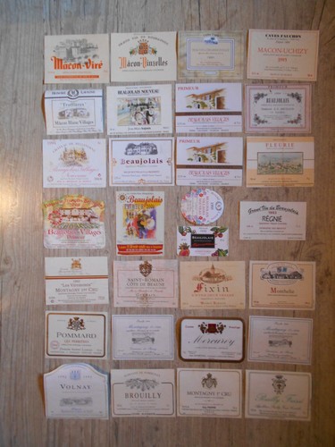 Etiquettes vin maconnais - vin,