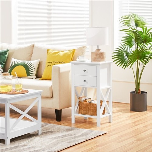 Table chevet blanc de - chevet,