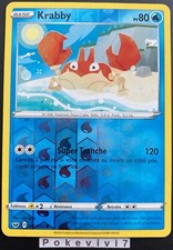 Carte Pokemon KRABBY 043/202 REVERSE Epée et Bouclier 1 EB01 FR NEUF